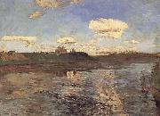 The lake sketch to the of the same name picture Levitan, Isaak
